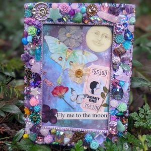 🦋SOLD🦋Whimsical Mixed Media Collage Art